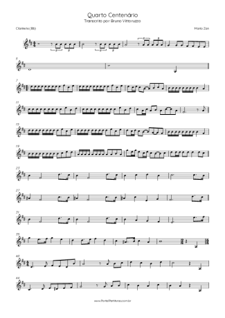 Score for Clarinet (Bb)