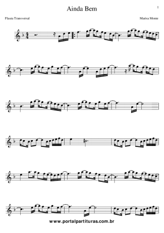 Marisa Monte  score for Flute