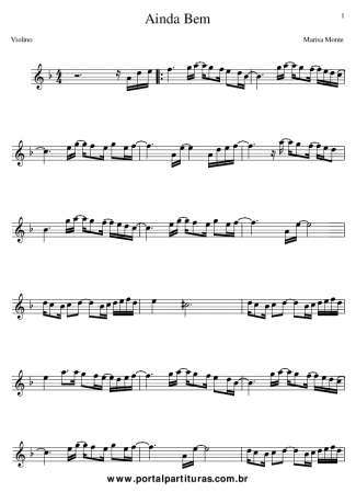 Marisa Monte  score for Violin