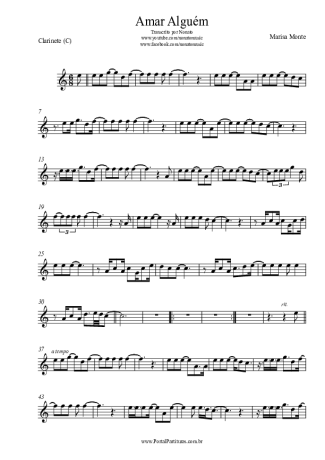 Marisa Monte  score for Clarinet (C)