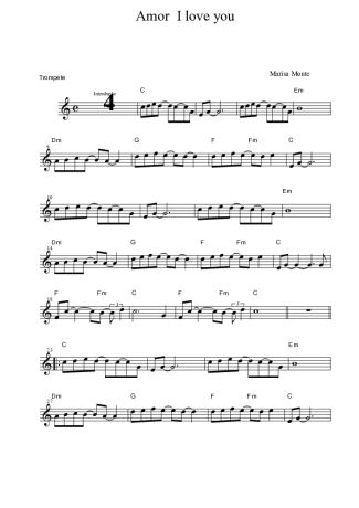 Marisa Monte  score for Trumpet