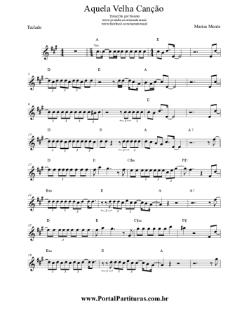 Marisa Monte  score for Keyboard