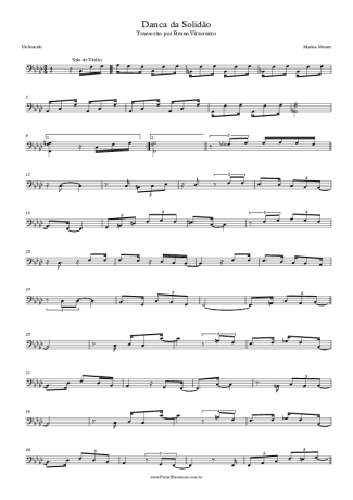 Marisa Monte Dança Da Solidão score for Cello