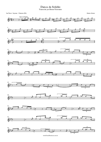 Marisa Monte  score for Clarinet (Bb)