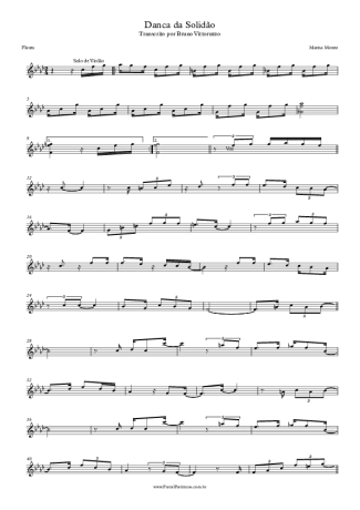 Marisa Monte Dança Da Solidão score for Flute