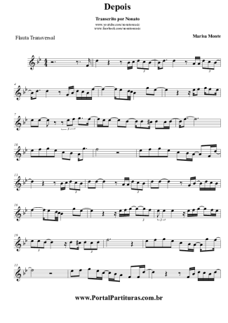 Marisa Monte Depois score for Flute