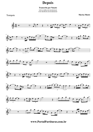 Marisa Monte Depois score for Trumpet