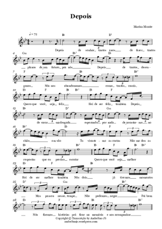 Marisa Monte  score for Violin