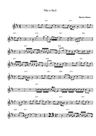 Marisa Monte  score for Alto Saxophone