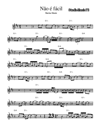 Marisa Monte  score for Alto Saxophone