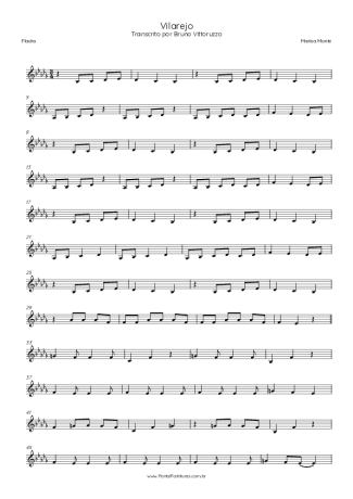 Marisa Monte  score for Flute