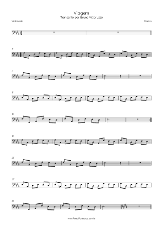 Marisa Viagem score for Cello