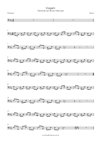 Marisa Viagem score for Trombone
