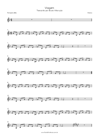 Marisa Viagem score for Trumpet