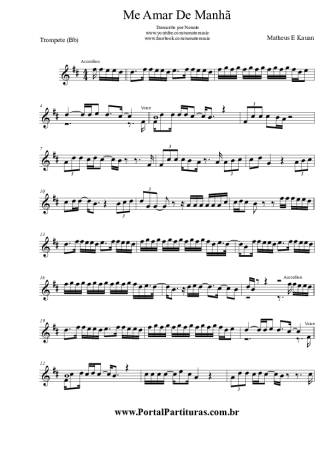 Matheus & Kauan  score for Trumpet