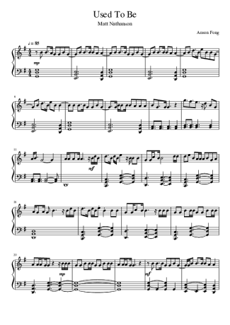 Matt Nathanson  score for Piano