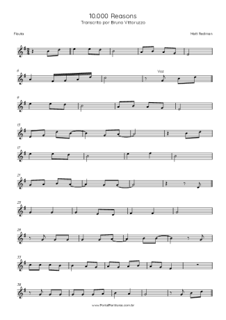 Matt Redman  score for Flute