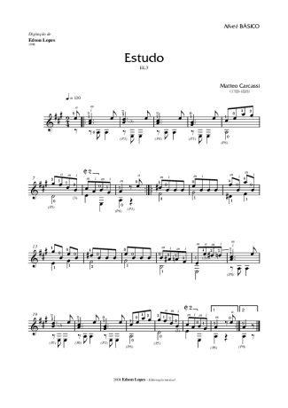 Matteo Carcassi  score for Acoustic Guitar