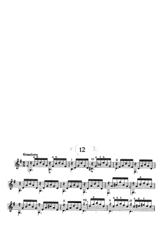 Mauro Giuliani Estudos Op 100 Nr 12 score for Acoustic Guitar