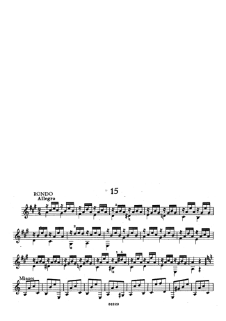 Mauro Giuliani Estudos Op 100 Nr 15 score for Acoustic Guitar