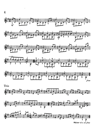 Mauro Giuliani Valsa 4 (Op 57) score for Acoustic Guitar