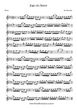 Mc Bruninho  score for Flute