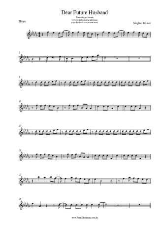 Meghan Trainor  score for Flute