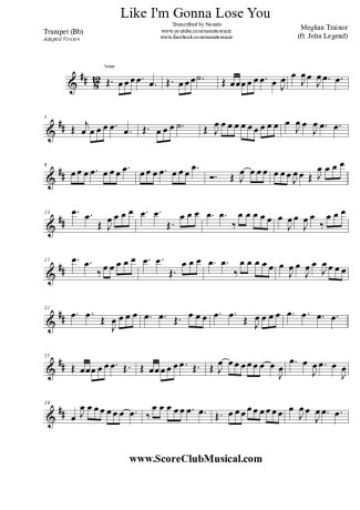 Meghan Trainor  score for Trumpet