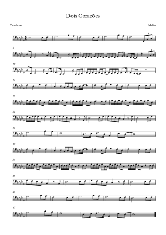 Melim Dois Coracões score for Trombone