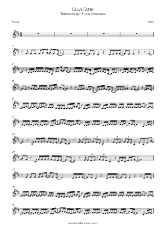 Melim Ouvi Dizer score for Flute