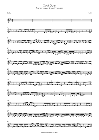 Melim Ouvi Dizer score for Harmonica