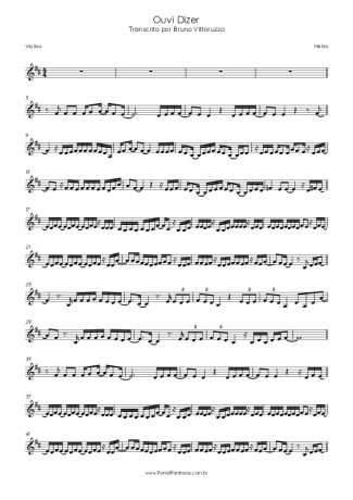 Melim Ouvi Dizer score for Violin