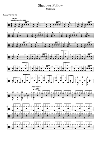 Score for Drums