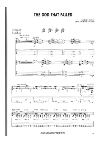 Metallica  score for Guitar