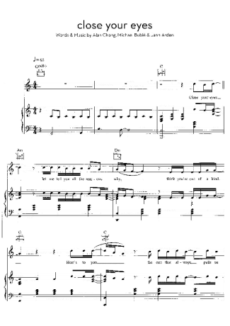 Michael Bublé  score for Piano