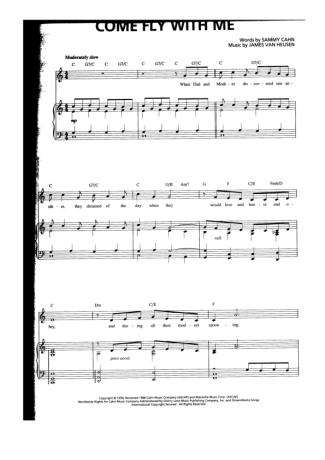 Michael Bublé Come Fly With Me score for Piano