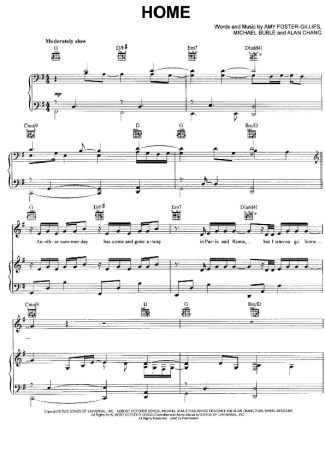 Michael Bublé  score for Piano