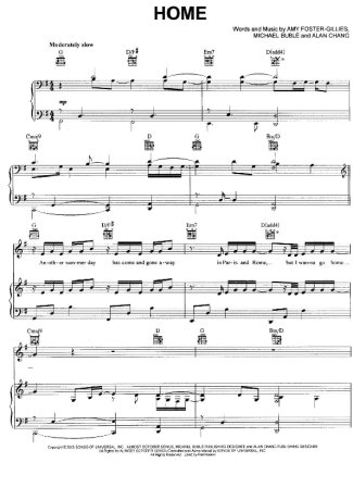 Michael Bublé  score for Piano