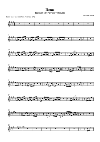 Michael Bublé  score for Tenor Saxophone Soprano (Bb)