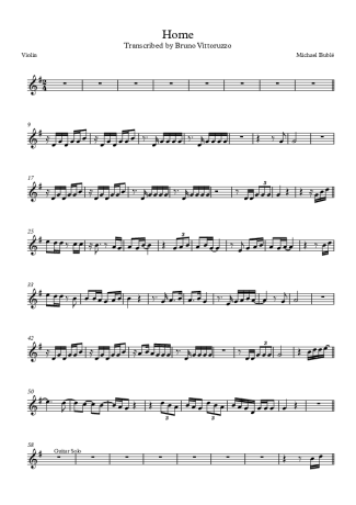 Michael Bublé  score for Violin