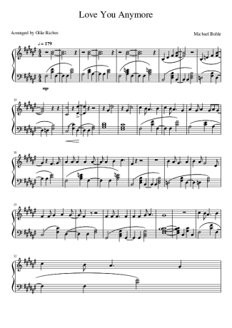 Michael Bublé  score for Piano