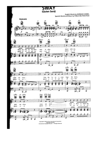 Michael Bublé  score for Piano