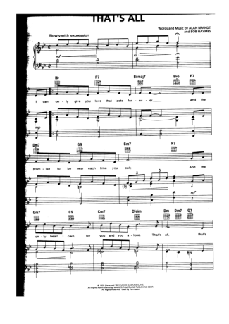 Michael Bublé  score for Piano