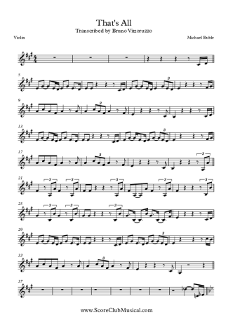 Michael Bublé  score for Violin