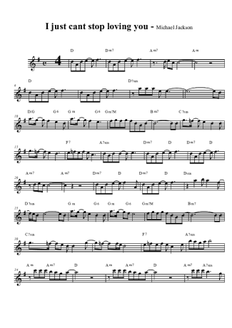 Michael Jackson  score for Tenor Saxophone Soprano (Bb)