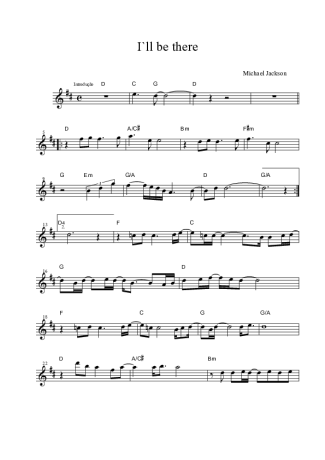 Michael Jackson  score for Alto Saxophone