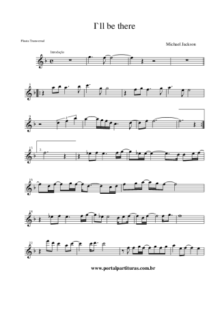 Michael Jackson I´ll Be There score for Flute
