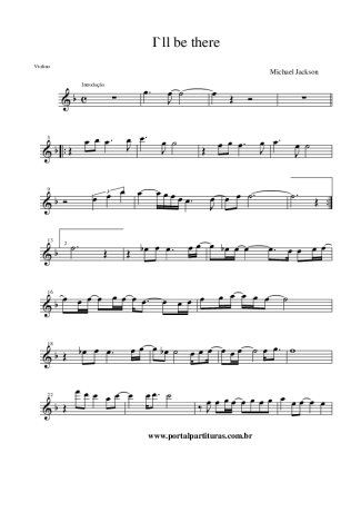 Michael Jackson  score for Violin