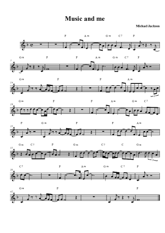 Michael Jackson  score for Clarinet (Bb)