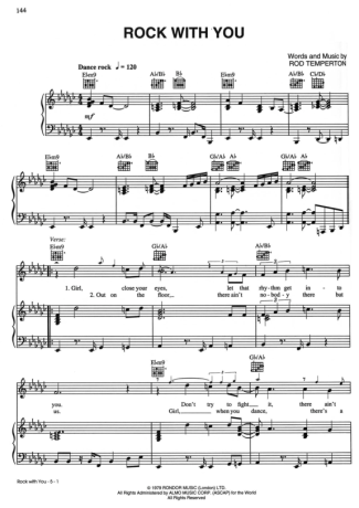 Michael Jackson  score for Piano